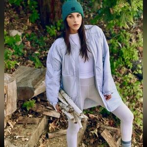 Free People Light As a Feather Tunic Liner Size M Ice Grey Packable Lightweight